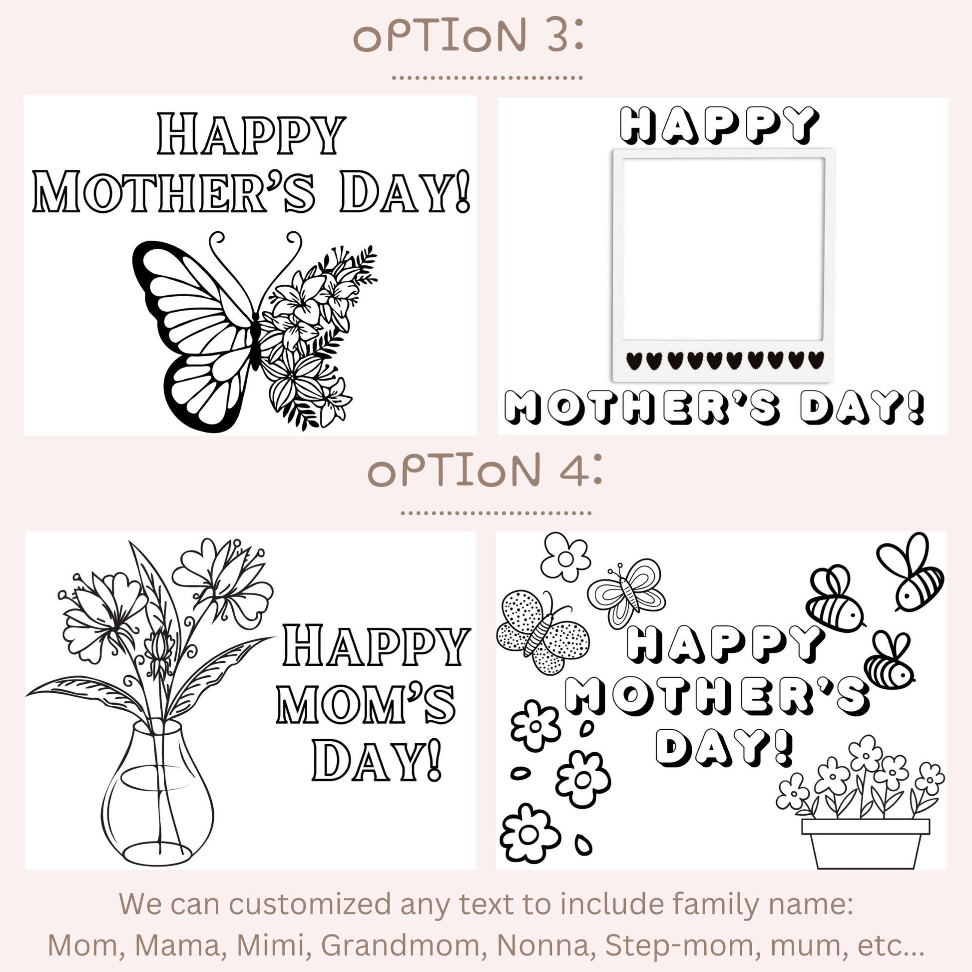Mothers Day Color Your Own Mom Gift Mothers Day Gift for Mom Unique Coloring Candle Special Gift Grandma Personalized Color-Your-Own Candle