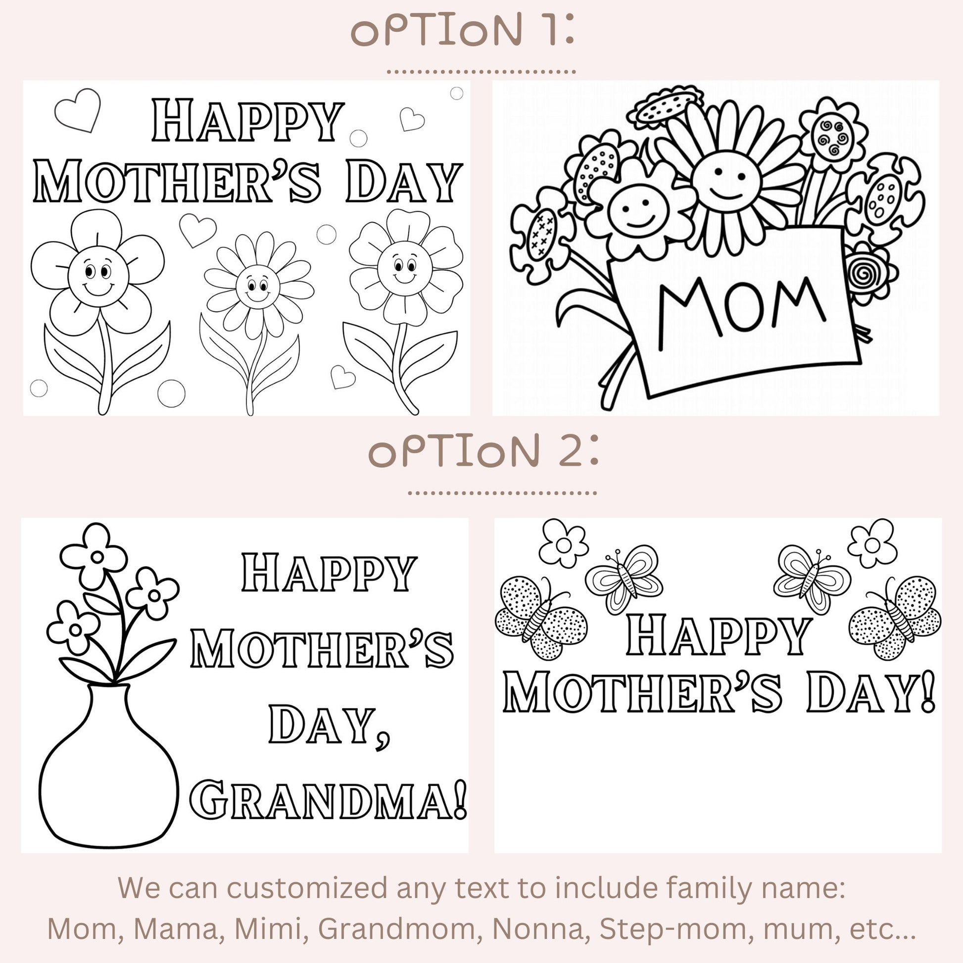 Mothers Day Color Your Own Mom Gift Mothers Day Gift for Mom Unique Coloring Candle Special Gift Grandma Personalized Color-Your-Own Candle