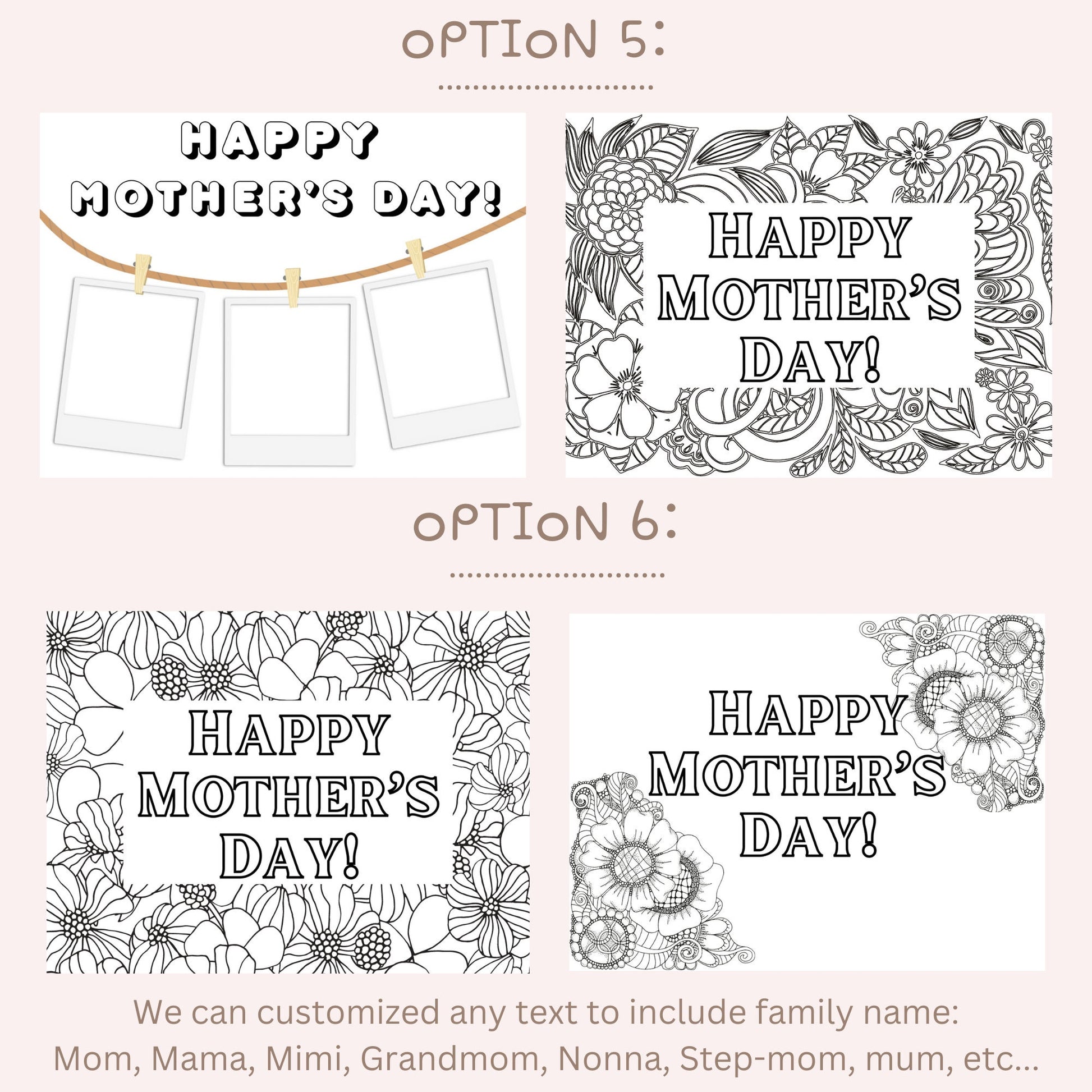 Mothers Day Color Your Own Mom Gift Mothers Day Gift for Mom Unique Coloring Candle Special Gift Grandma Personalized Color-Your-Own Candle