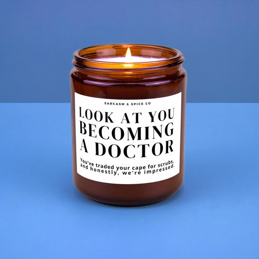 Doctor Gift Graduation Doctor Graduate Gift Medical School PHD Gift New Doctor Funny Look at you Becoming a Doctor