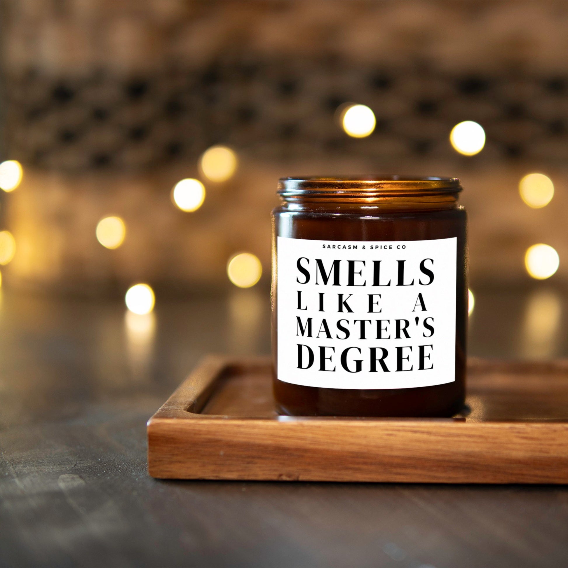 Masters Degree Graduation Gift Funny Congratulations Hand Poured Soy Candle Graduation Gifts for her Masters Smells Like a Master&#39;s Degree