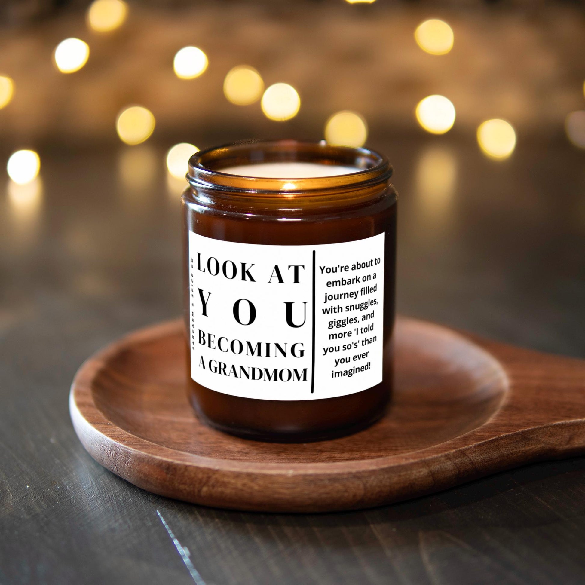 Grandmom Gift Funny Pregnancy Announcement Pregnant Gift Nana Granny Mimi Nona Baby Shower New Grandma Look at You Becoming a Grandmom