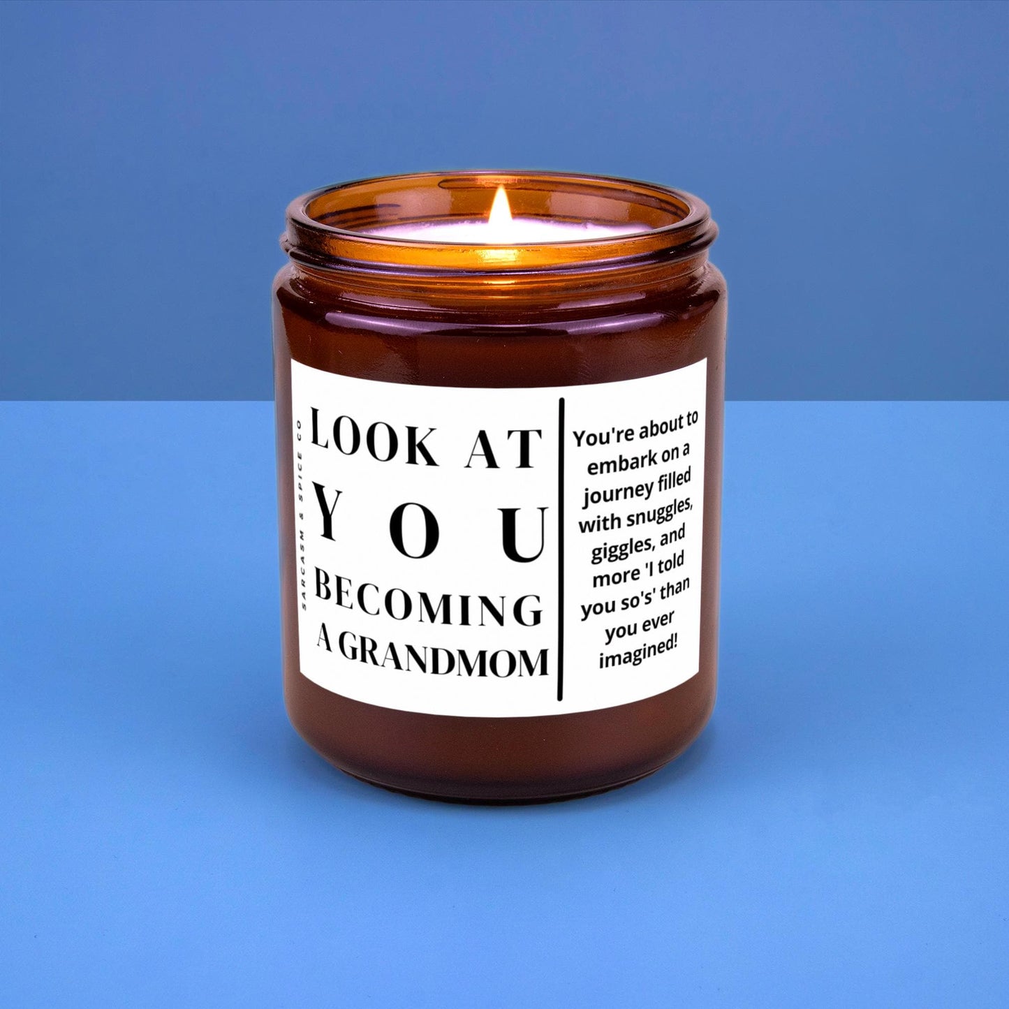 Grandmom Gift Funny Pregnancy Announcement Pregnant Gift Nana Granny Mimi Nona Baby Shower New Grandma Look at You Becoming a Grandmom
