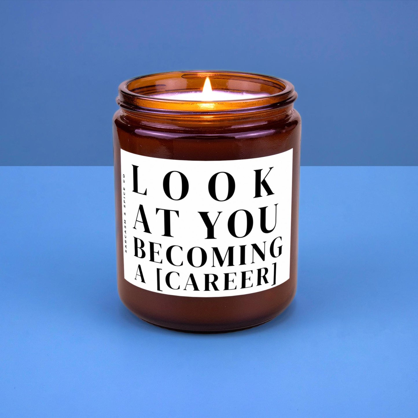 New Job Custom Gift Graduation Gift Friend New Job for BFF Work Bestie Scented Candle Look at You Becoming a [insert career]