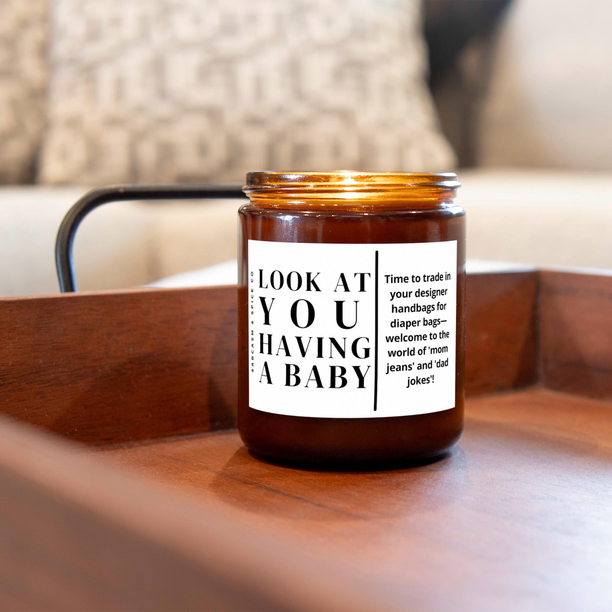 Gift for Pregnant Mom Gift Mother&#39;s Day Gift Wife Gifts New Mom Gift Pregnancy Announcement Funny Candle Look at You Having A Baby