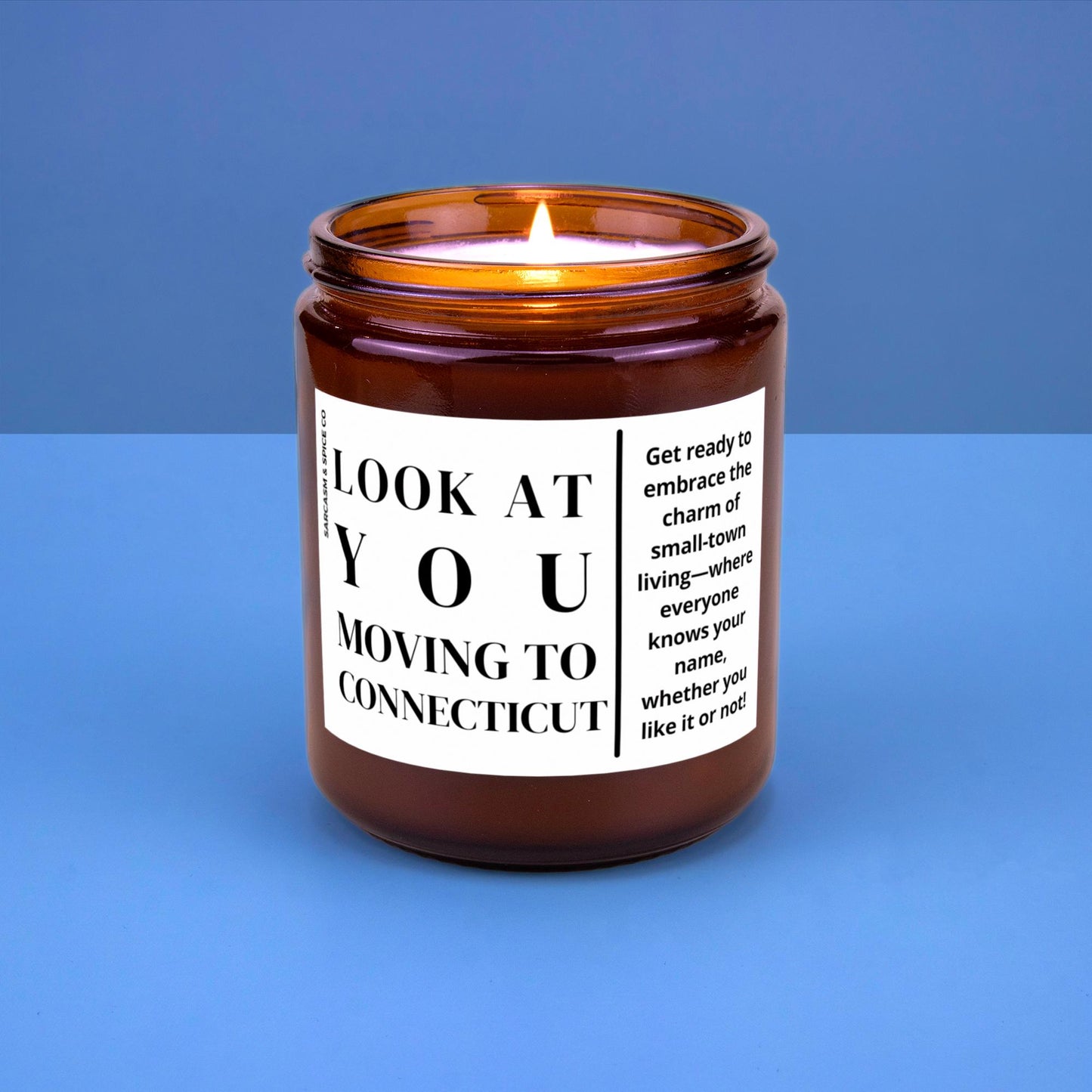 Connecticut Moving Gift for New Home Housewarming Gift Friend Family Moving Job New Life Soy Candle Look At You Moving To Connecticut