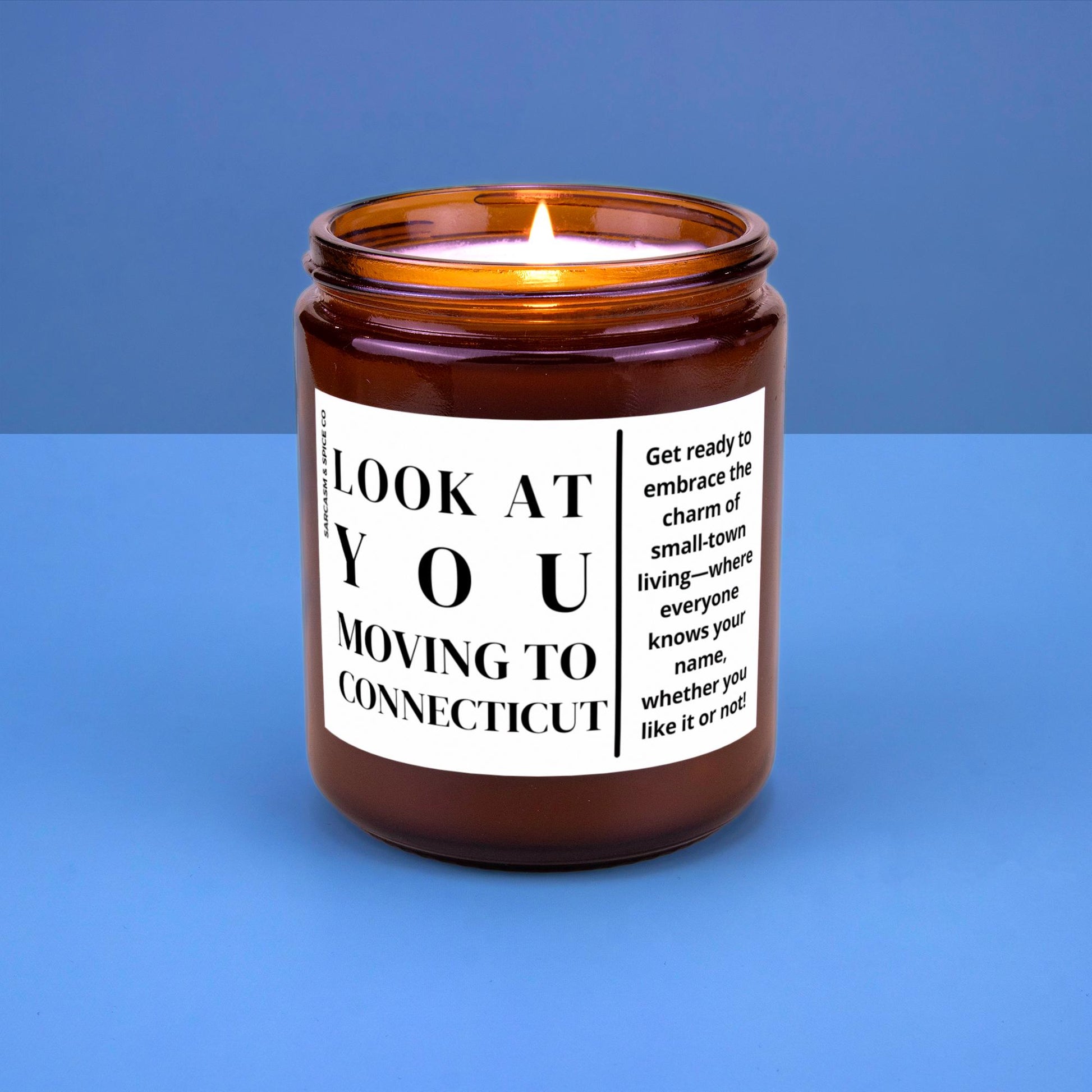 Connecticut Moving Gift for New Home Housewarming Gift Friend Family Moving Job New Life Soy Candle Look At You Moving To Connecticut