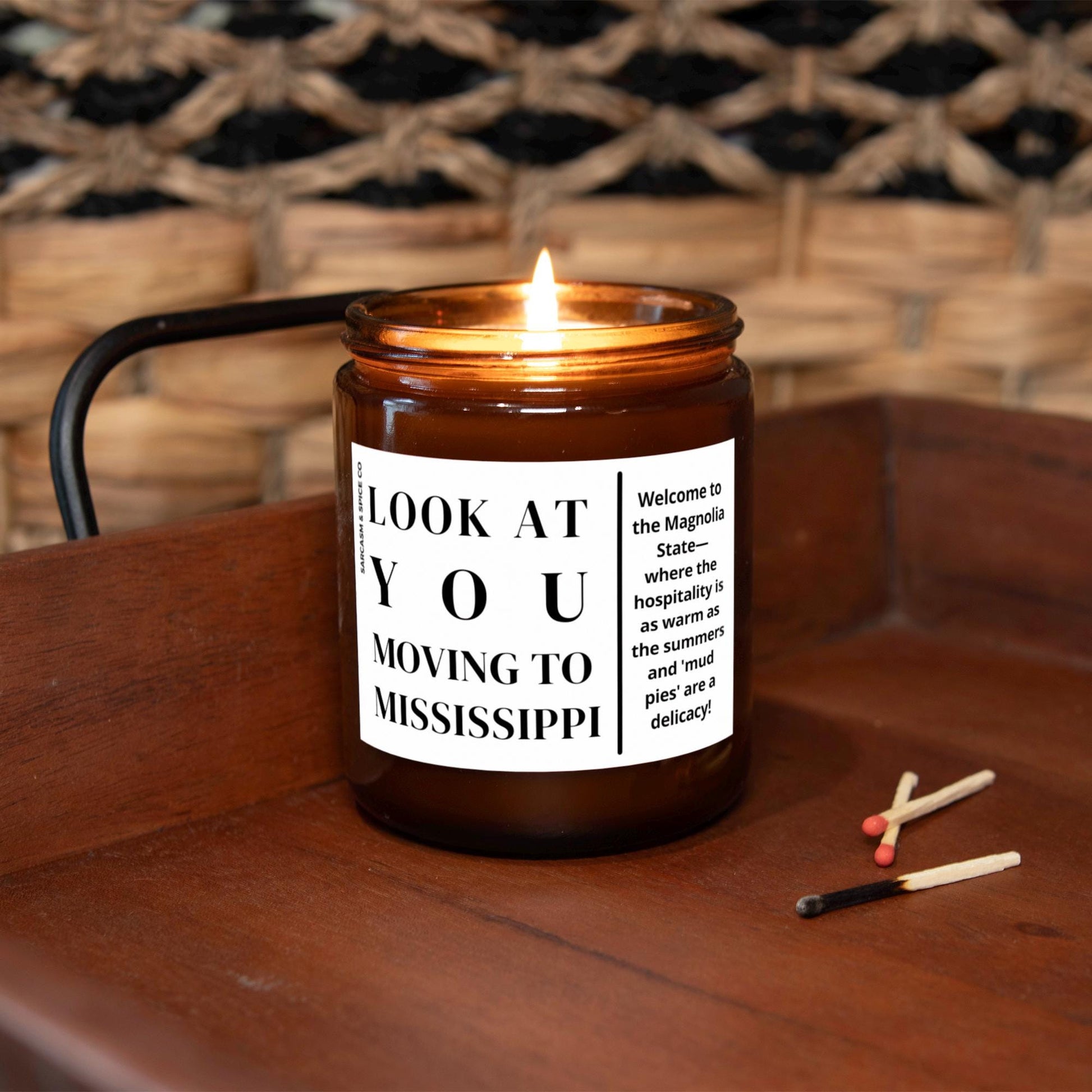 Mississippi Moving Gift for New Home Housewarming Gift Friend Family Moving Job New Life Soy Candle Look At You Moving To Mississippi