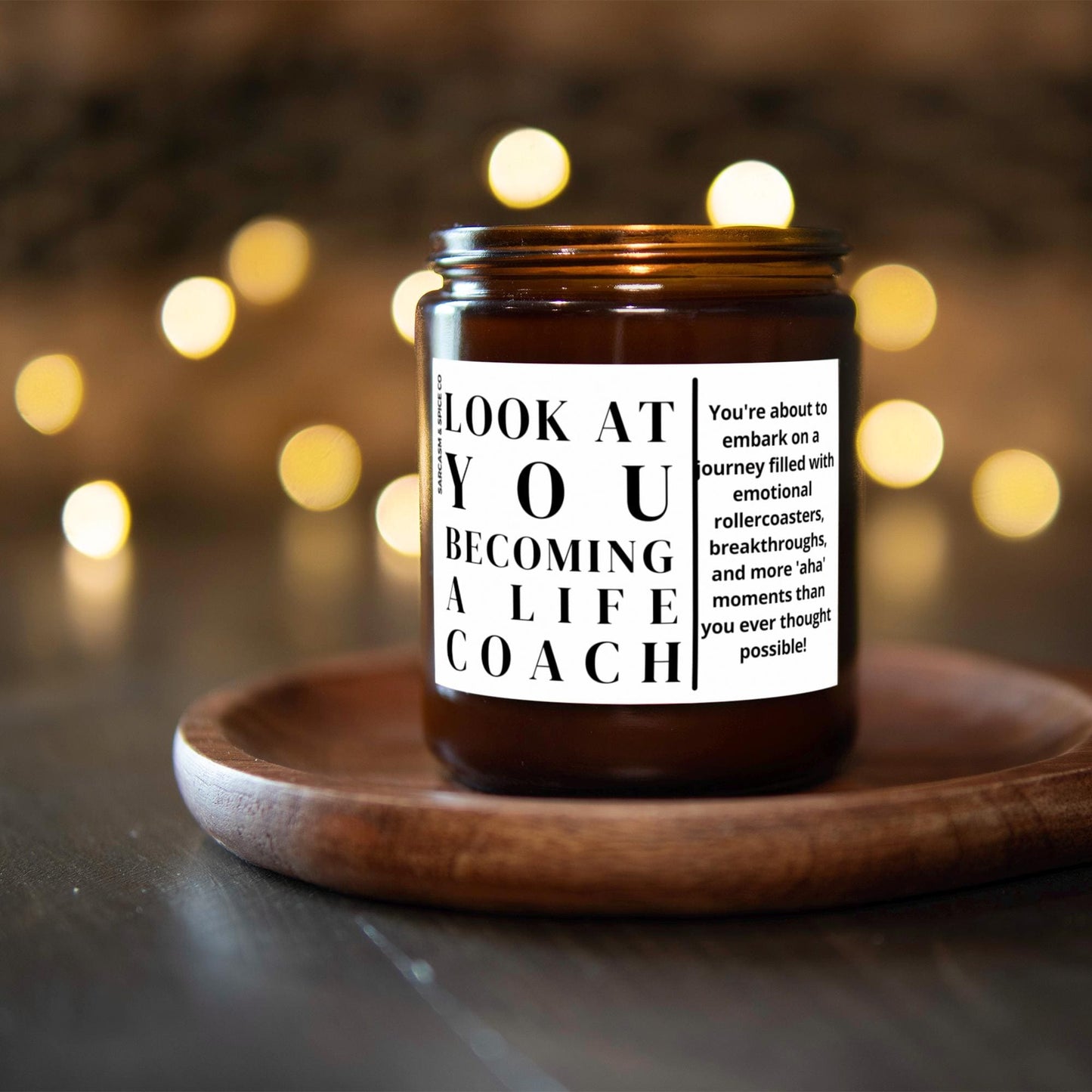 Life Coach Gift Funny Life Coach Graduation Candle Therapist Gift Therapy Hand Made Soy Wax Candle Look at You Becoming a Life Coach