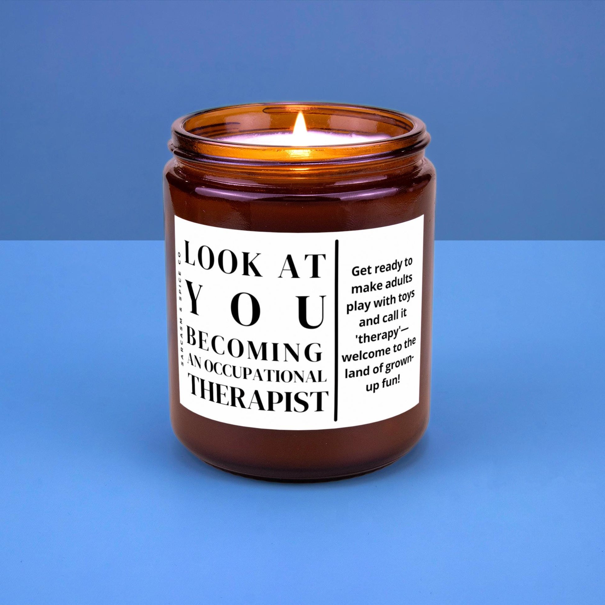 Occupational Therapist Gift OT Graduation Occupational Therapy Gift Soy Wax Candle Look at You Becoming a Occupational Therapist