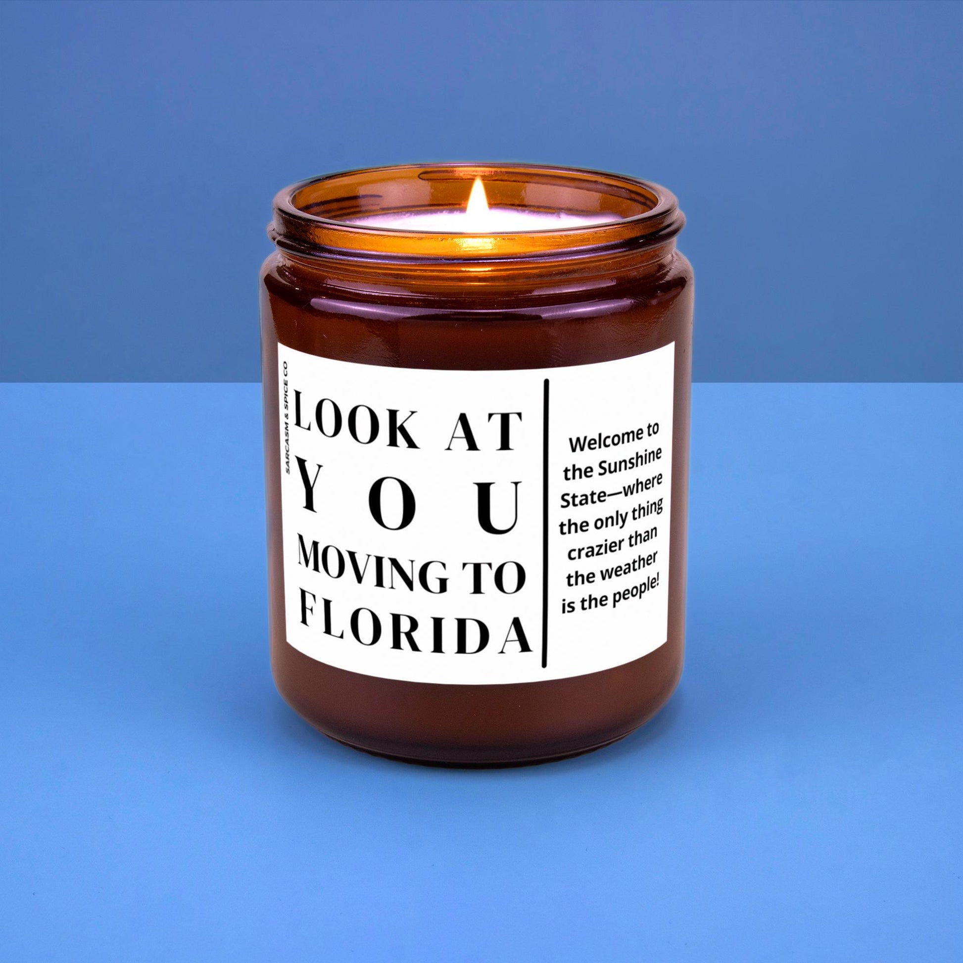 Florida Moving Gift for New Home Housewarming Gift Friend Family Moving Job New Life Hand-Poured Soy Candle Look At You Moving To Florida