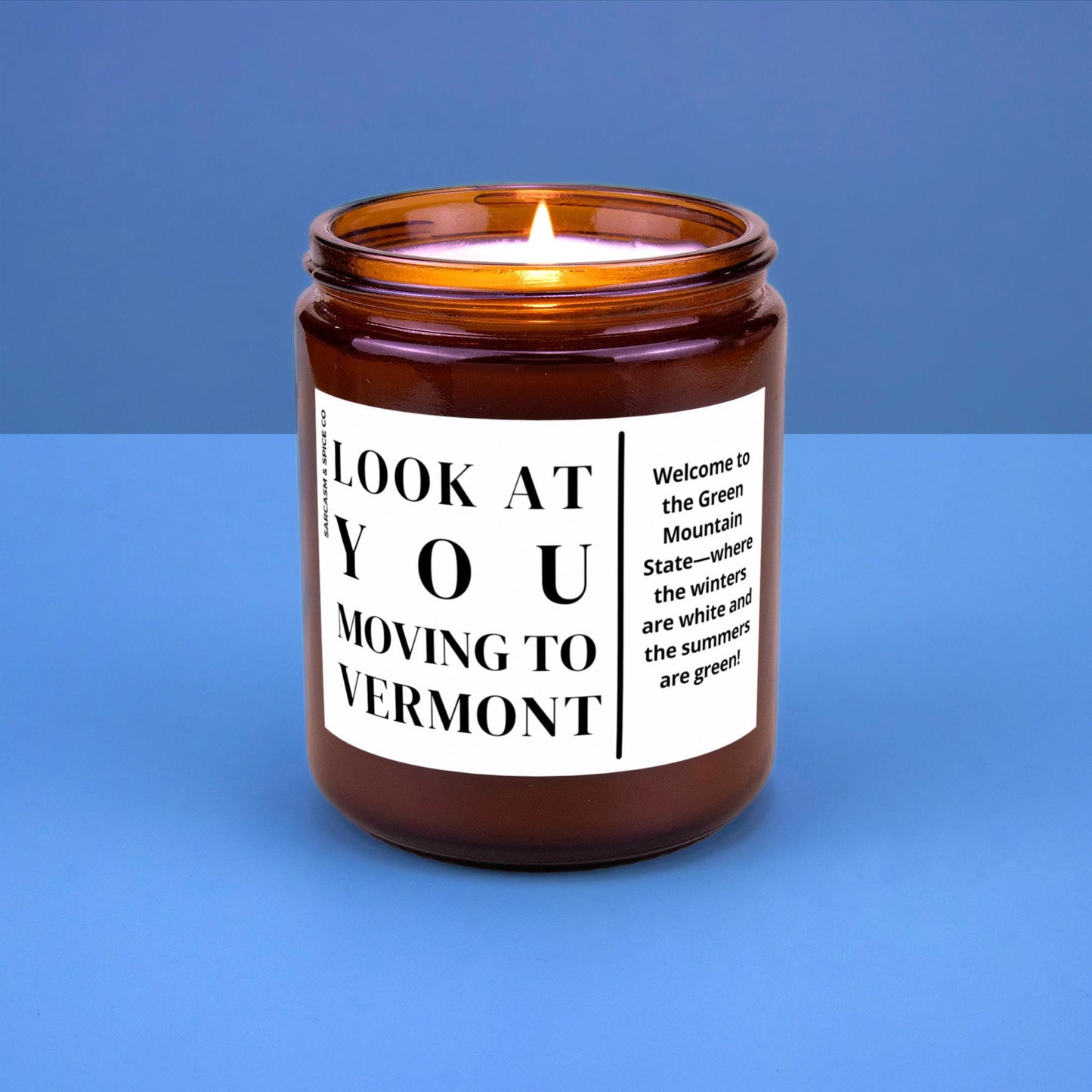 Vermont Moving Gift for New Home Housewarming Gift Friend Family Moving Job New Life Hand-Poured Soy Candle Look At You Moving To Vermont