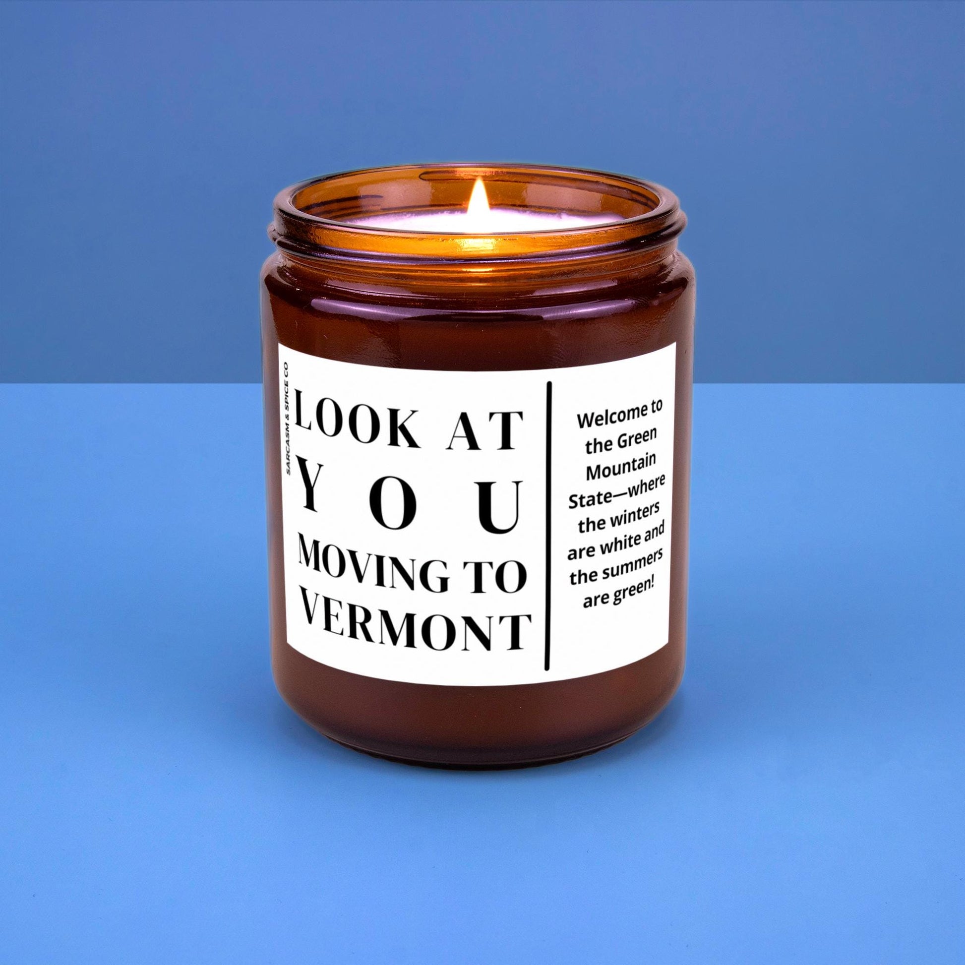 Vermont Moving Gift for New Home Housewarming Gift Friend Family Moving Job New Life Hand-Poured Soy Candle Look At You Moving To Vermont