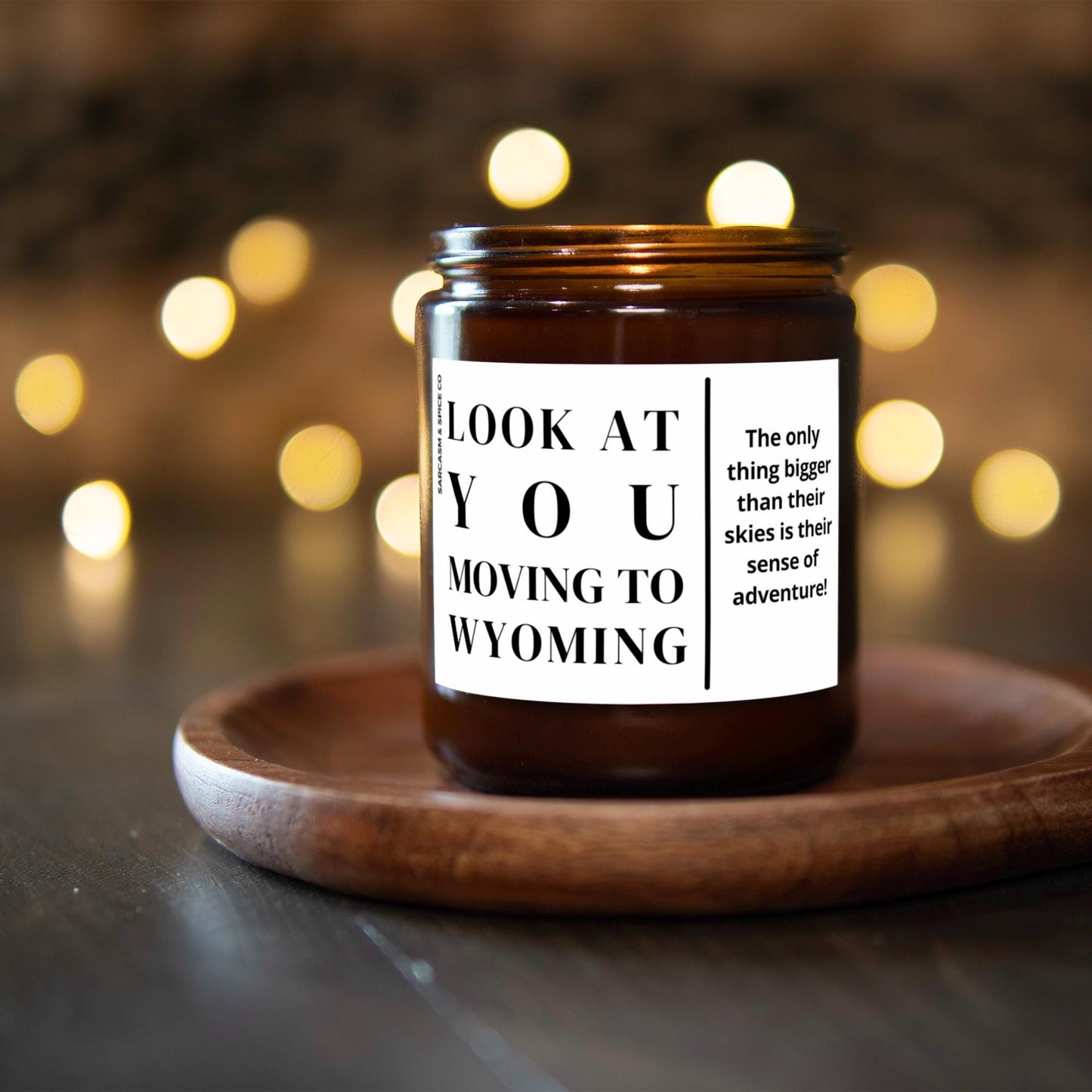 Wyoming Moving Gift for New Home Housewarming Gift Friend Family Moving Job New Life Soy Candle Look At You Moving To Wyoming