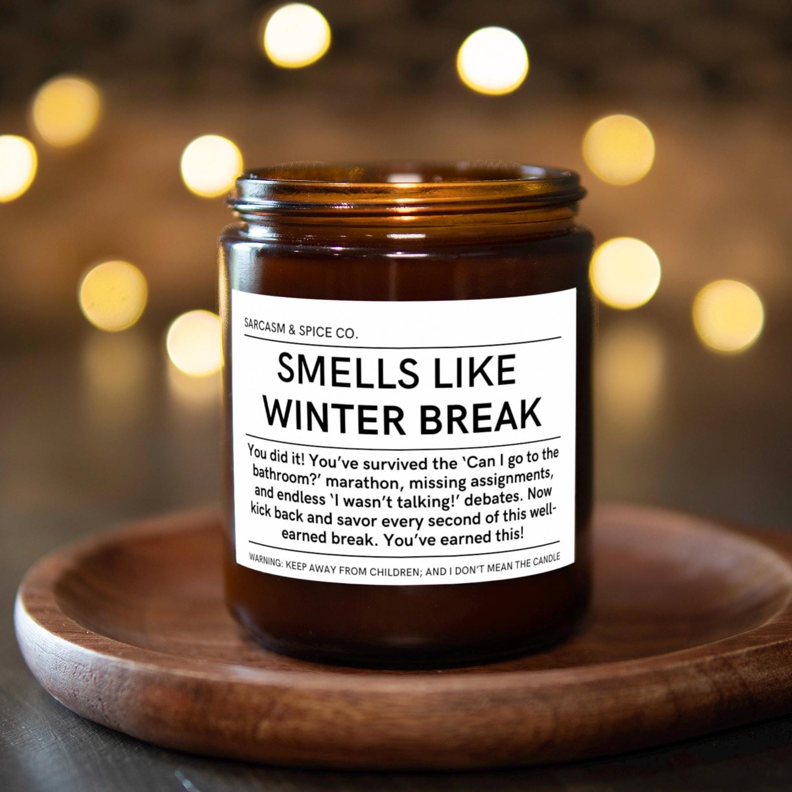 Gift for Teacher Day from Student Teacher Appreciation Gift Candle Best Educator Thank Your Present Smells Like Winter Break