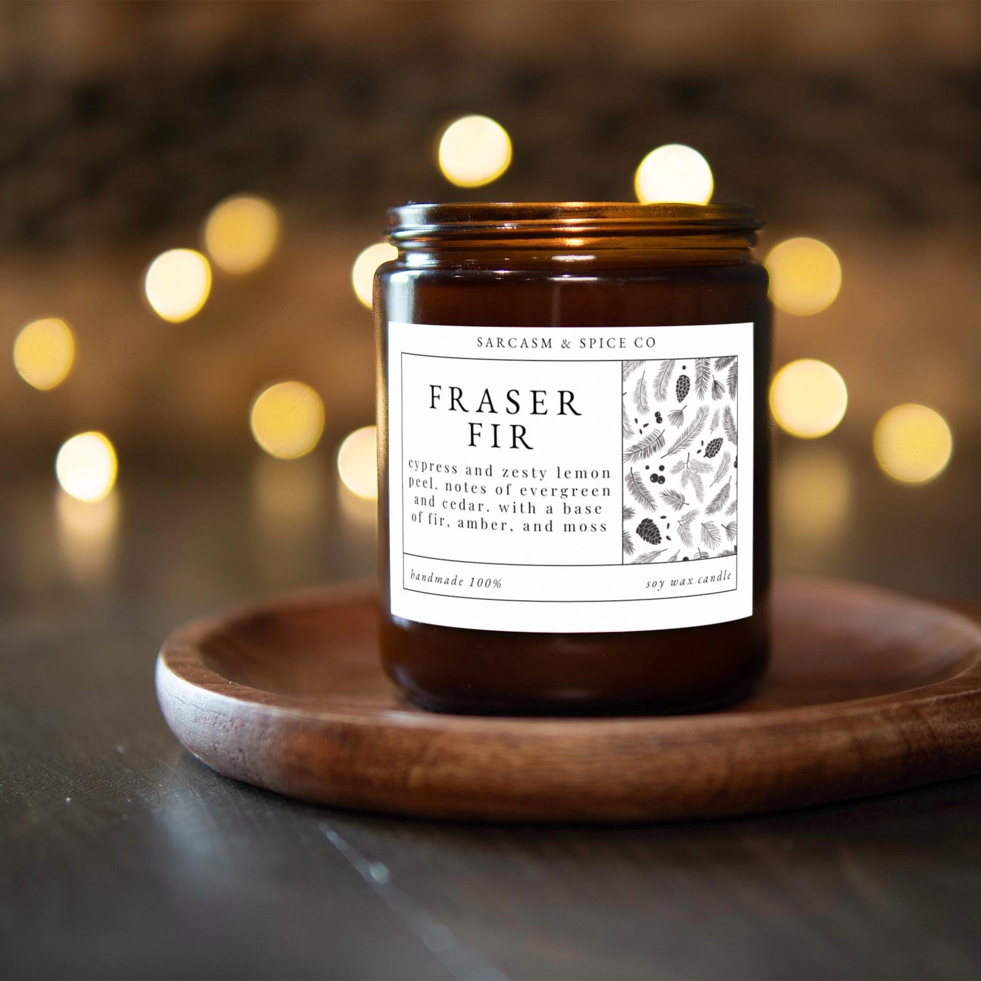 Fraser Fir Candle Gifts for Her Home Decor Candle Homemade Hand Poured Soy Wax Candle Clean Scent Perfect Gift for Home 2