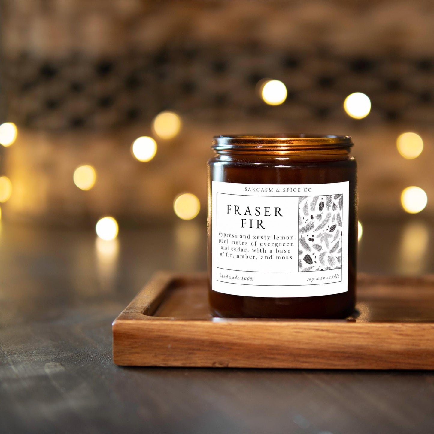 Fraser Fir Candle Gifts for Her Home Decor Candle Homemade Hand Poured Soy Wax Candle Clean Scent Perfect Gift for Home 7