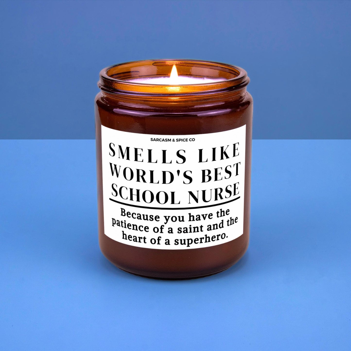 Best School Nurse Appreciation Gift Student Teacher Funny Candle Funny Surprise Gift for Nurse Smell Like Worlds Best School Nurse