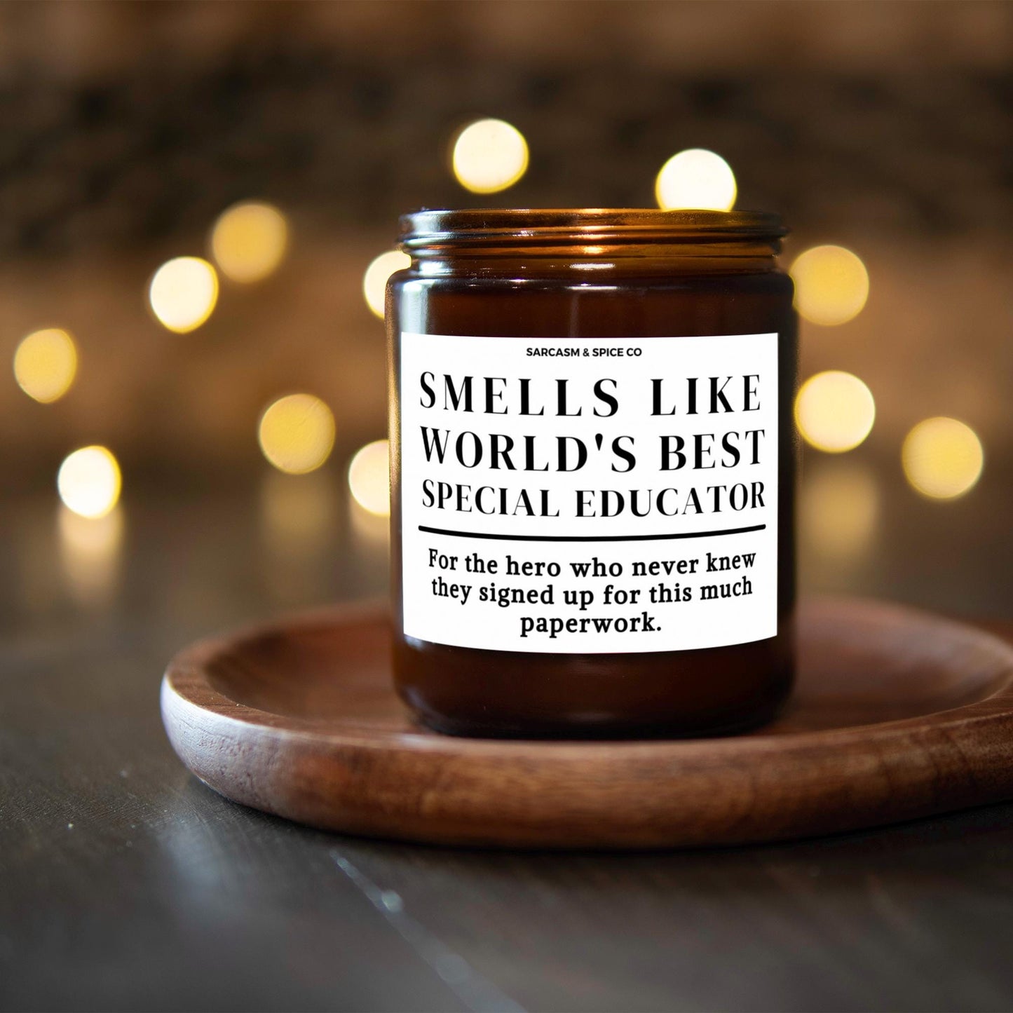 Best Special Educator Appreciation Gift Special Educator Candle Funny Surprise Gift for Teacher Smell Like Worlds Best Special Educator 2