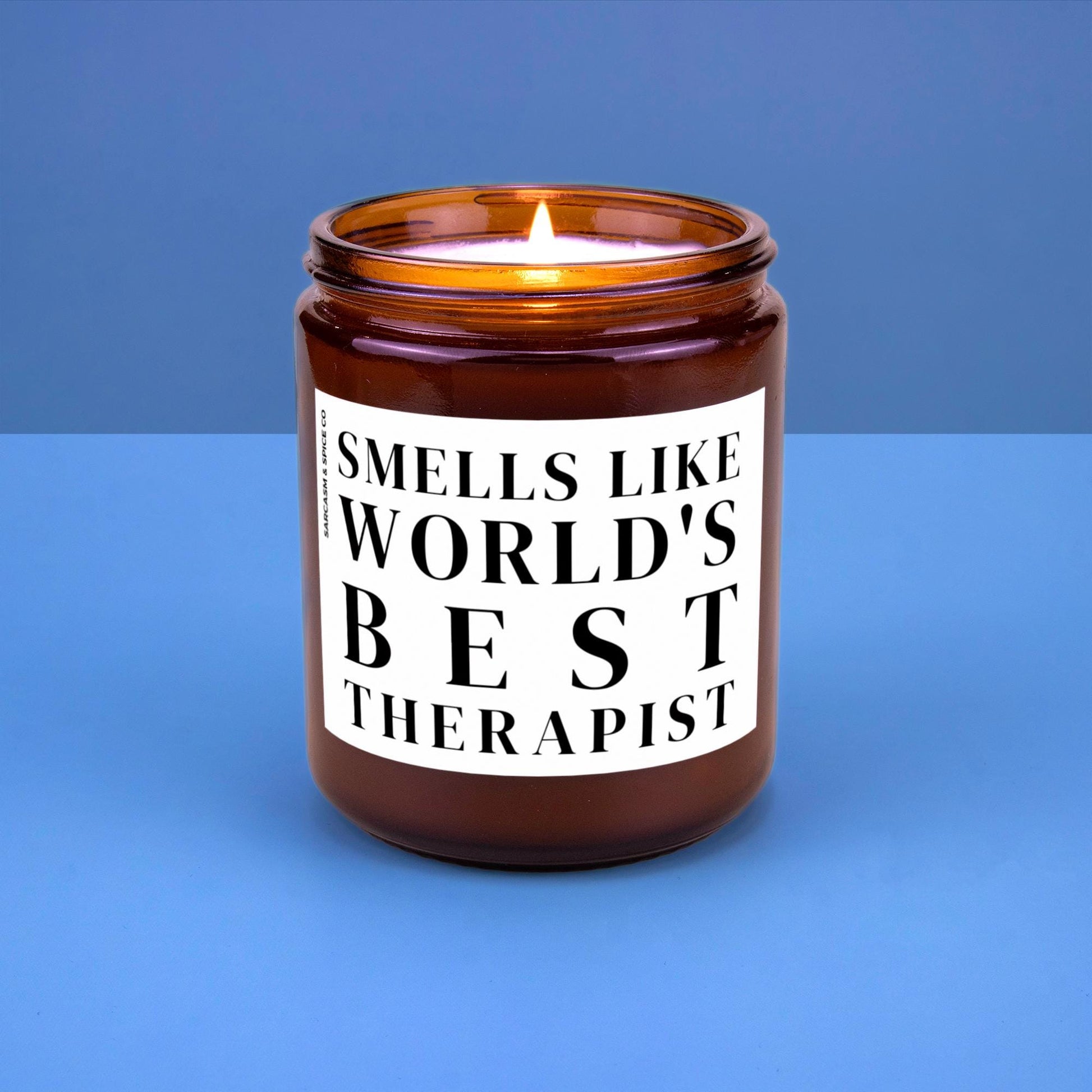 School Therapist Gift Psychiatrist Funny Therapist Appreciation Psychologist Gift Therapy Handmade Candle Smells Like Worlds Best Therapist