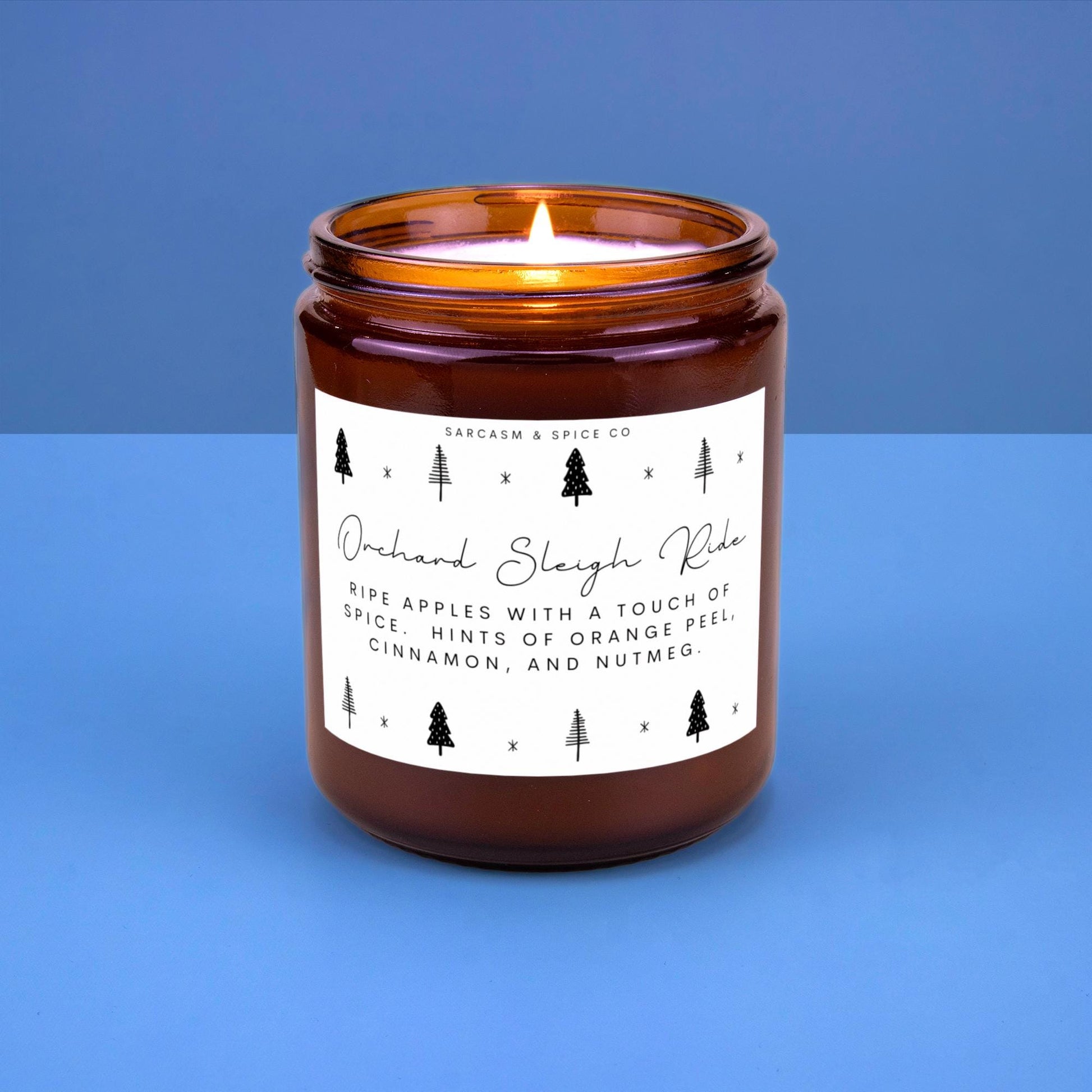 Orchard Sleigh Ride Candle Fall Candle Gifts for Her Home Decor Candle Homemade Hand Poured Soy Wax Candle Clean Scent Perfect Gift for Home