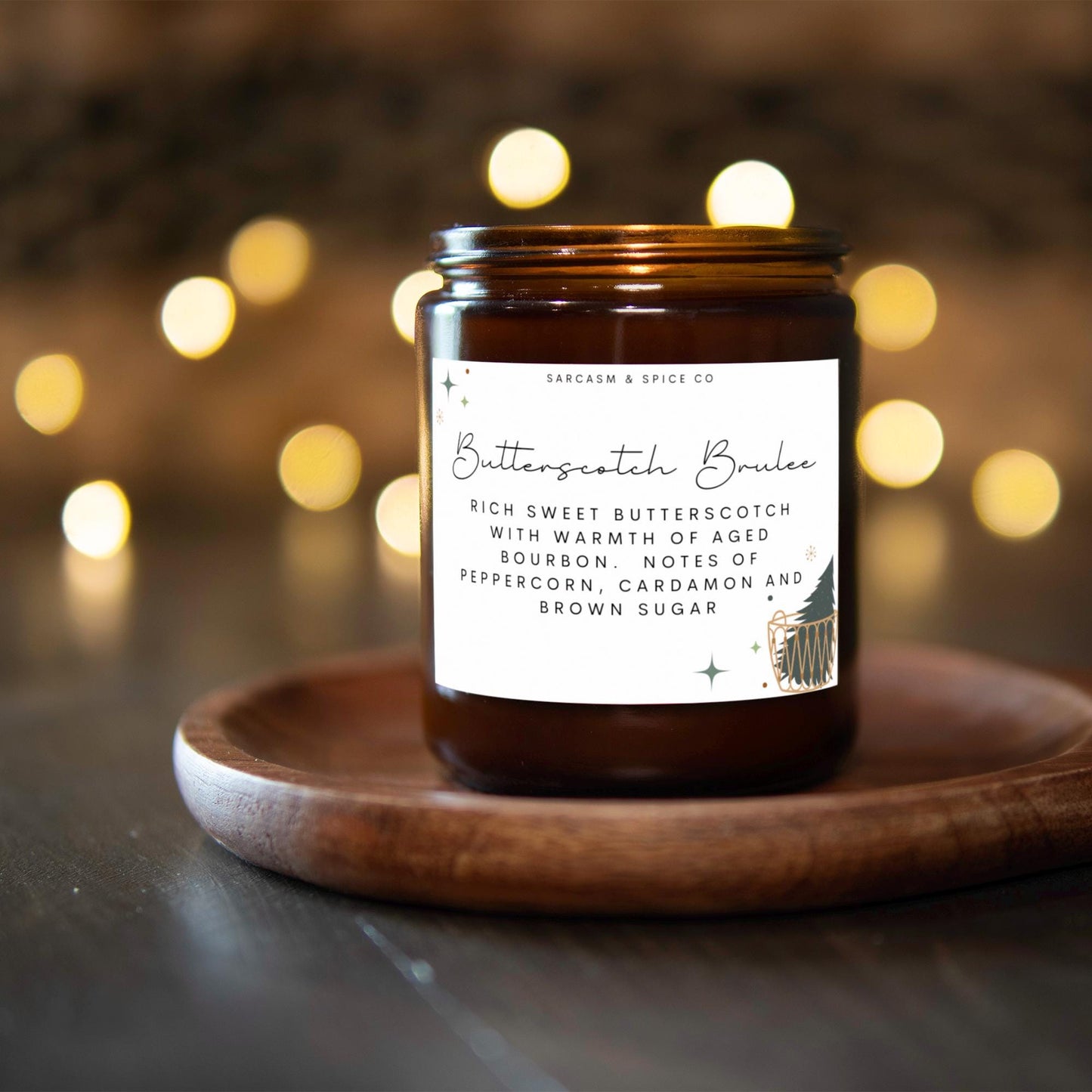 Butterscotch Bourbon Candle Gifts for Her Home Decor Candle Homemade Hand Poured Soy Wax Candle Clean Scent Perfect Gift for Home 2