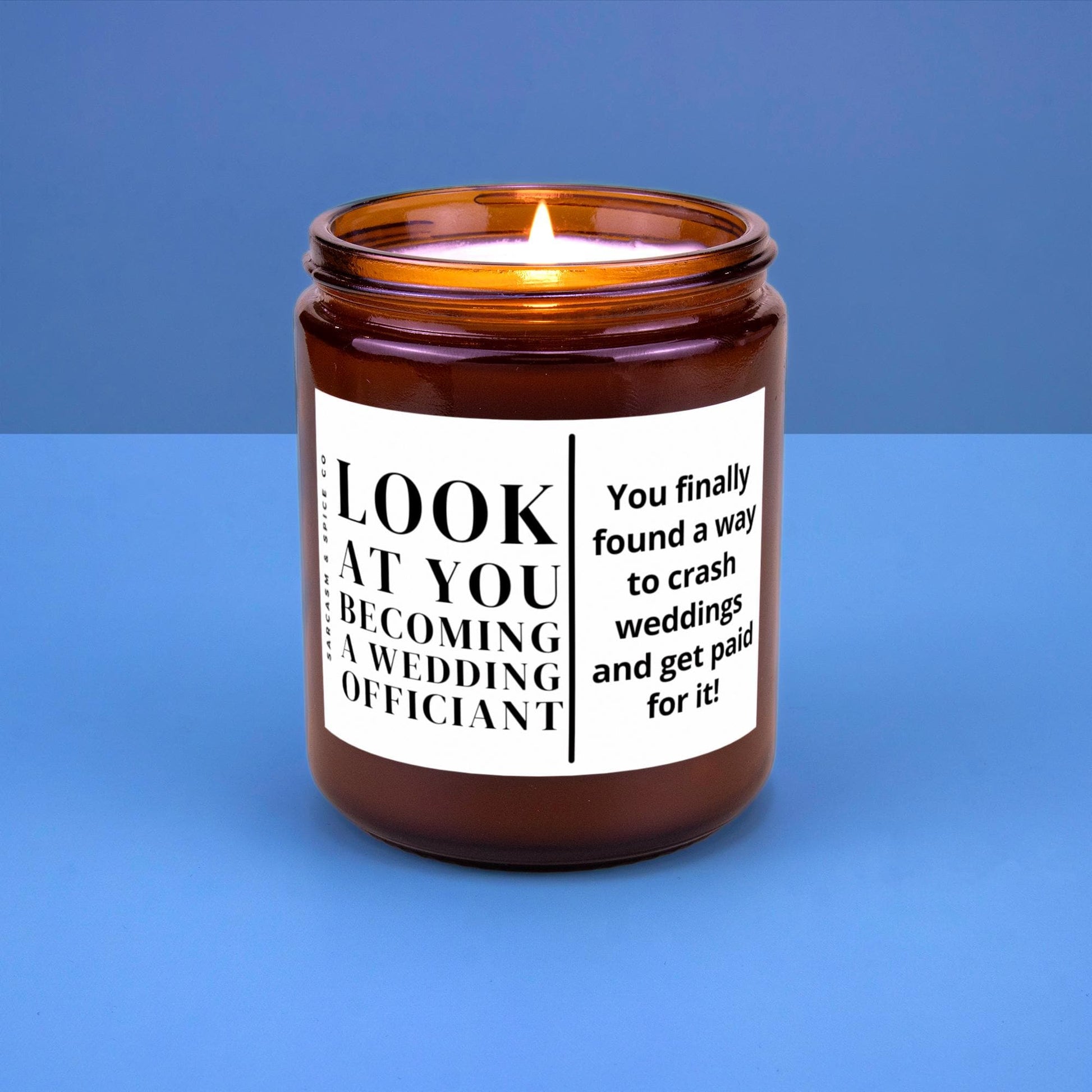 Wedding Officiant Gift Funny Will You Marry Us Candle Unique Gift for Wedding Professional Look at You Becoming A Wedding Officiant