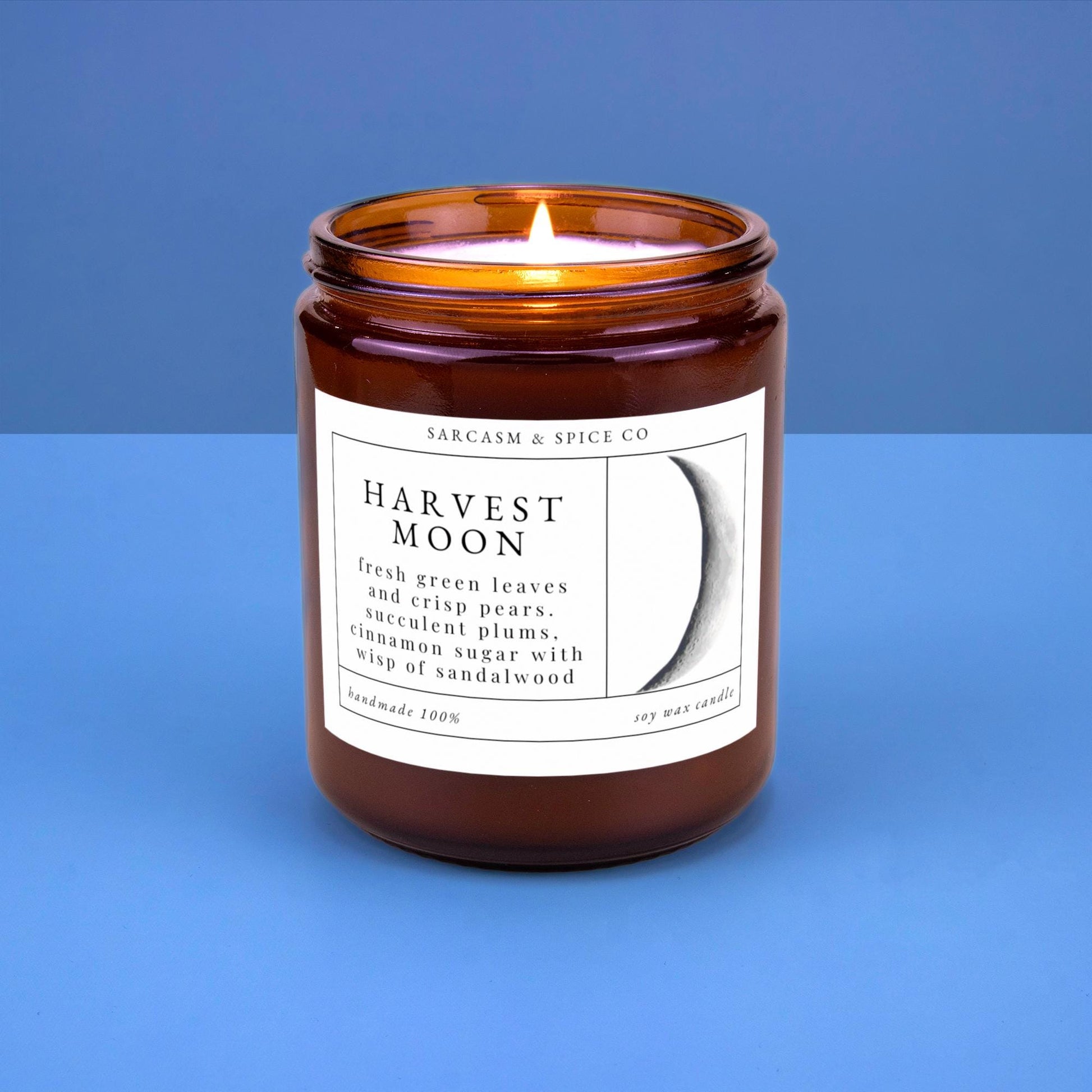 Harvest Moon Candle Gifts for Her Home Decor Candle Homemade Hand Poured Soy Wax Candle Clean Scent Perfect Gift for Home