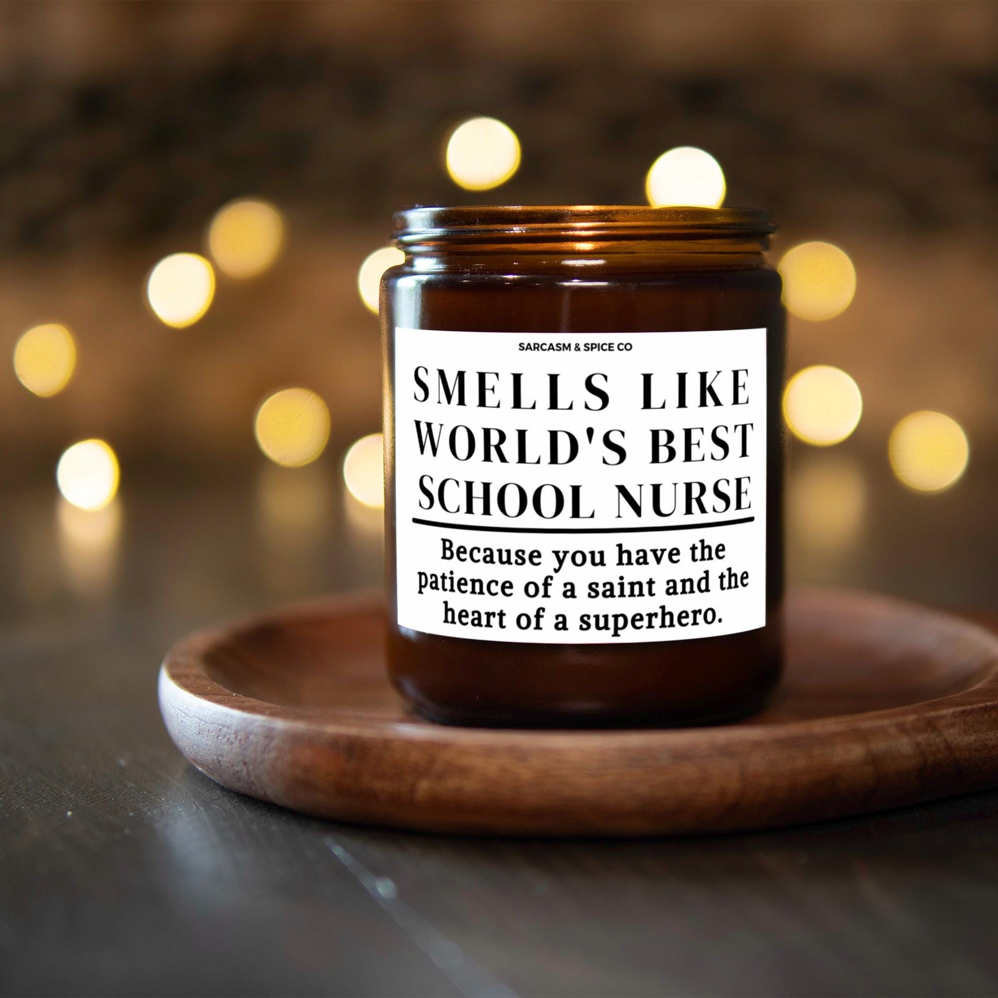 Best School Nurse Appreciation Gift Student Teacher Funny Candle Funny Surprise Gift for Nurse Smell Like Worlds Best School Nurse 2