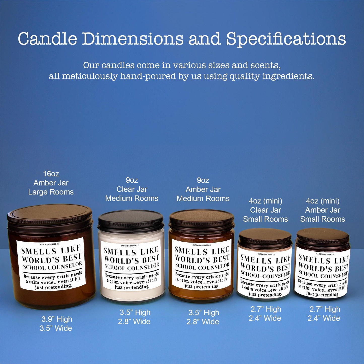 Best School Counselor Appreciation Gift Teacher Funny Candle Funny Surprise Gift for Counselor Smell Like Worlds Best School Counselor 7