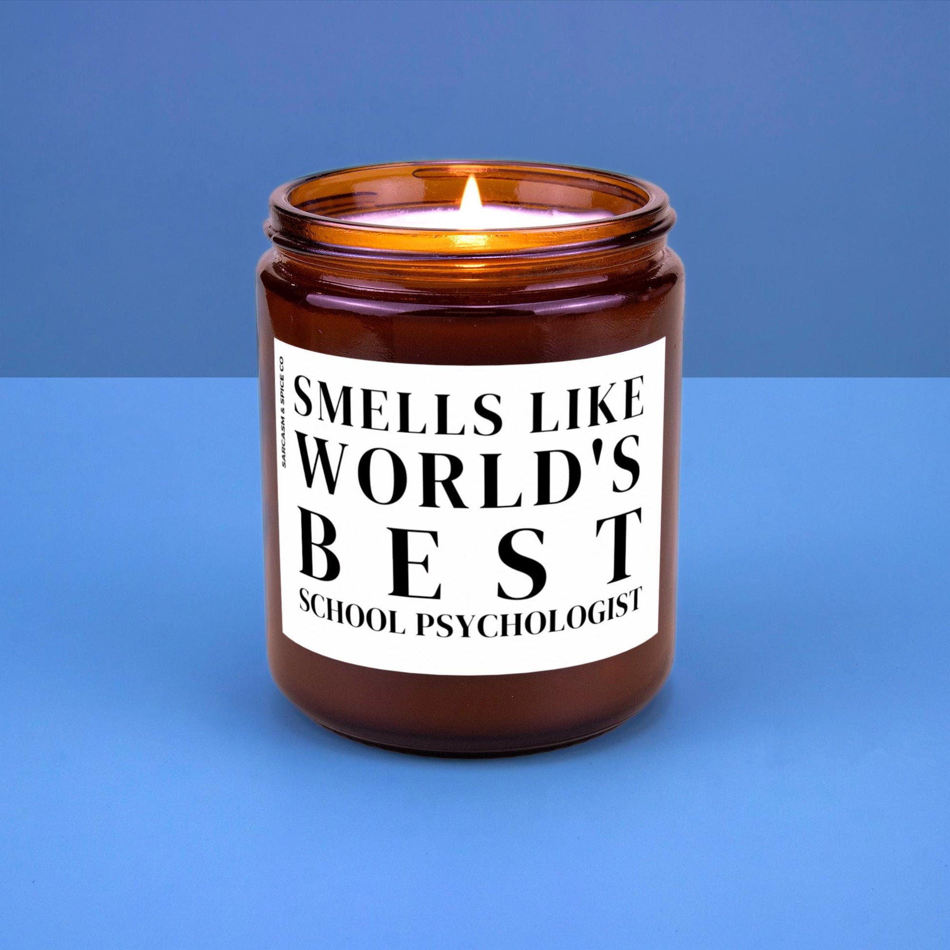 School Psychologist Appreciation Gift Teacher Candle Funny Surprise Gift for Psychologist Smell Like Worlds Best School Psychologist