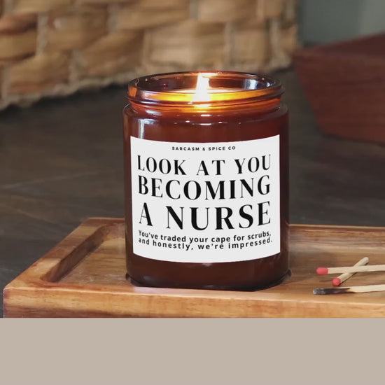 Nursing School Graduation Gift New Nurse Gift for Nursing School Grad RN Best Friend Gift Registered Nurse Look at you Becoming a Nurse