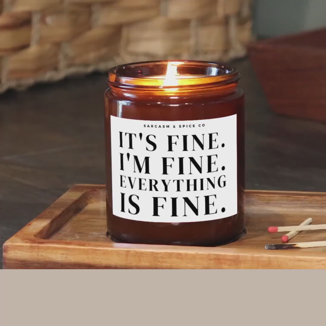 Gift for Friend Encouragement Hard Time Funny Gift for Her Best Friend Work Bestie BFF Gift Aframation It's Fine I'm Fine Everything is Fine